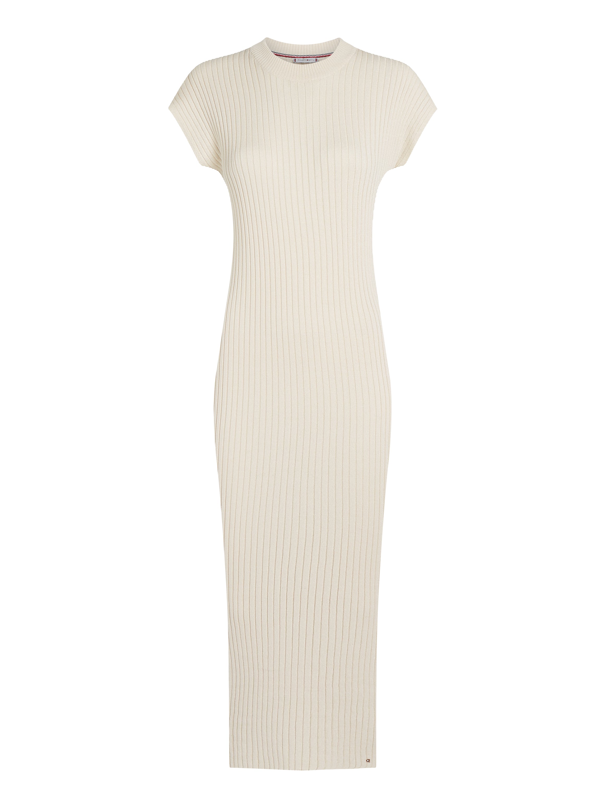Theur Rib Blend Cap Sleeve Dress Damen Beige