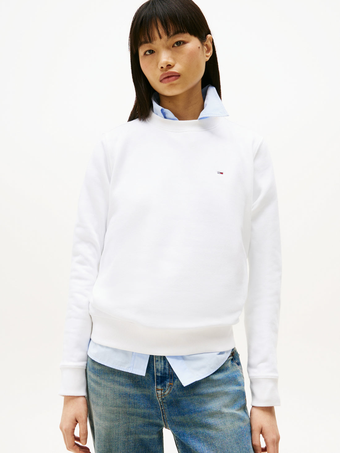 TJW REG S FLAG CREW Damenpullover Navy