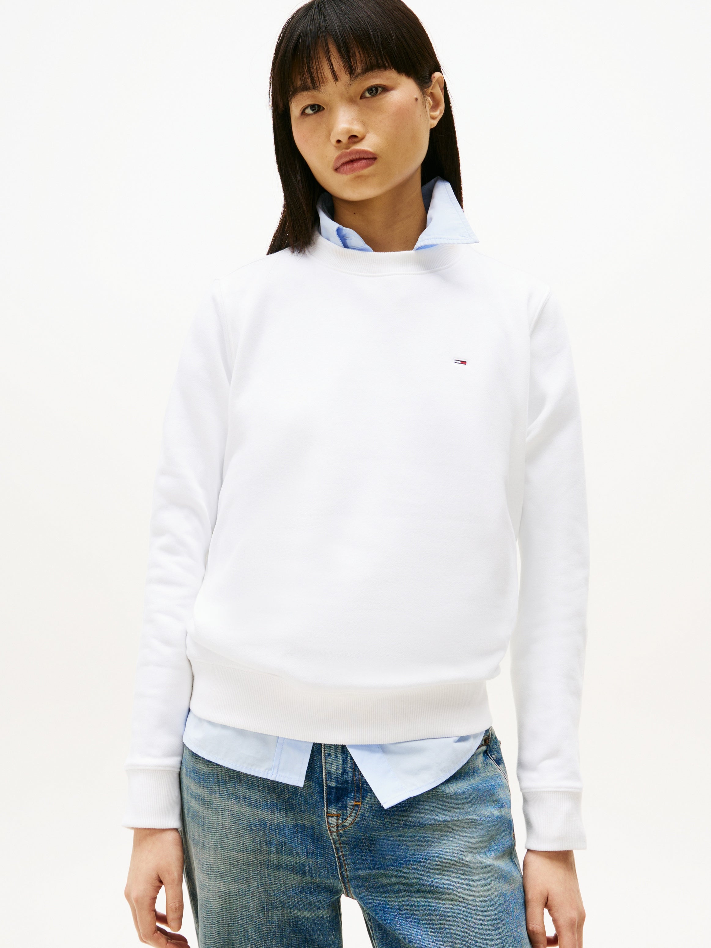 TJW REG S FLAG CREW Damenpullover Navy