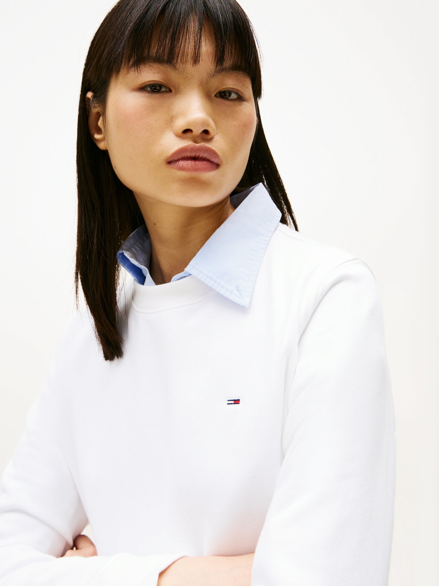 TJW REG S FLAG CREW Damenpullover Navy