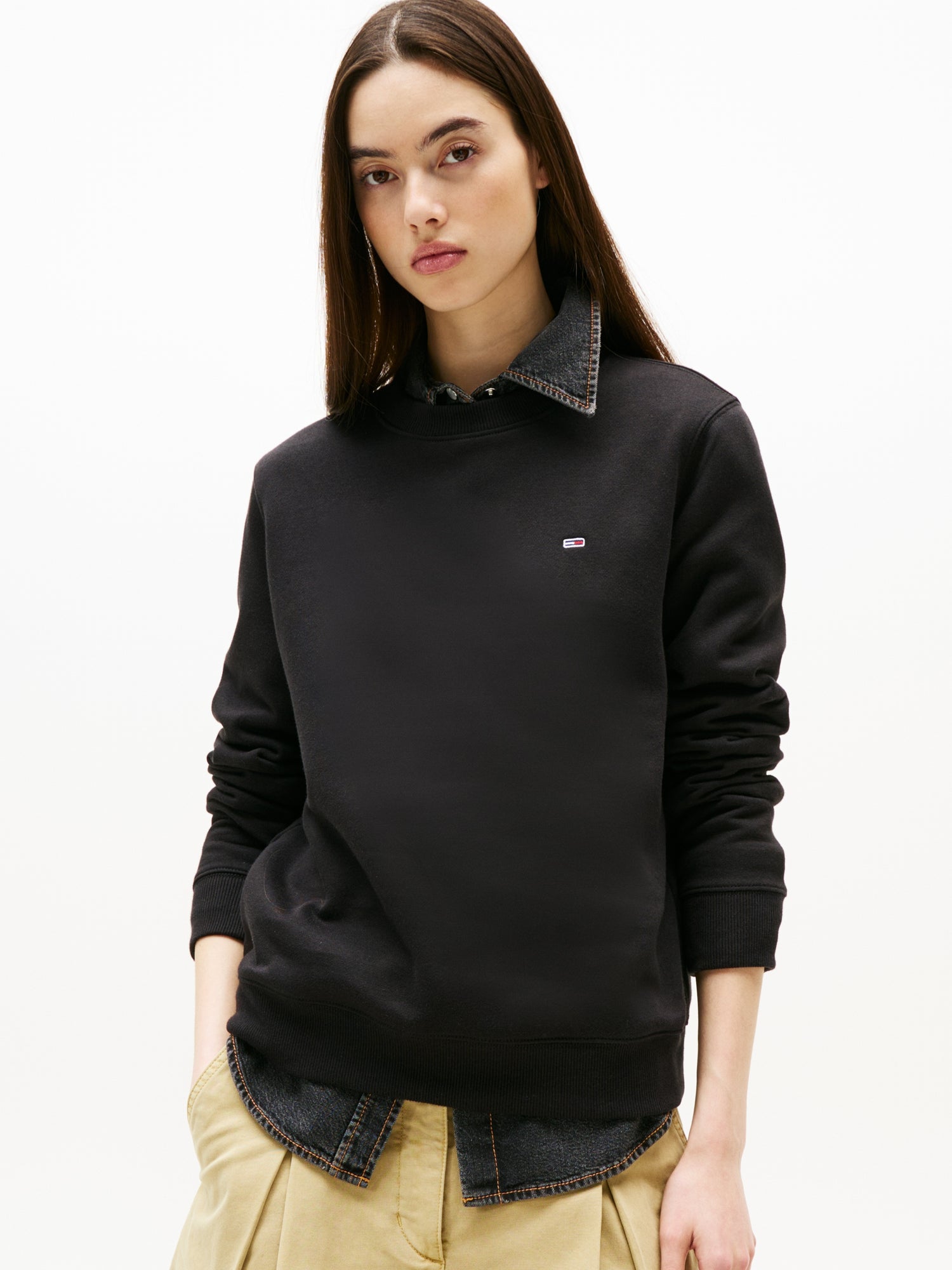 TJW REG S FLAG CREW Damenpullover Navy