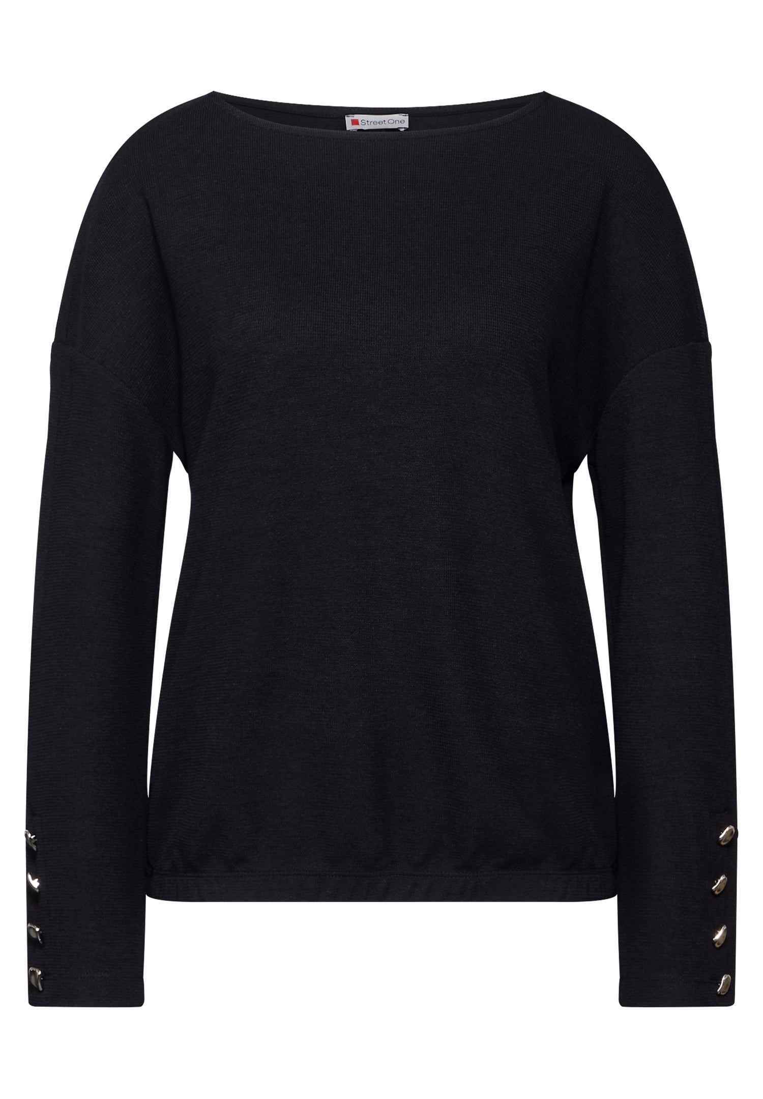 Street One Shirt mit Knopfdetail Damen Femininer Look