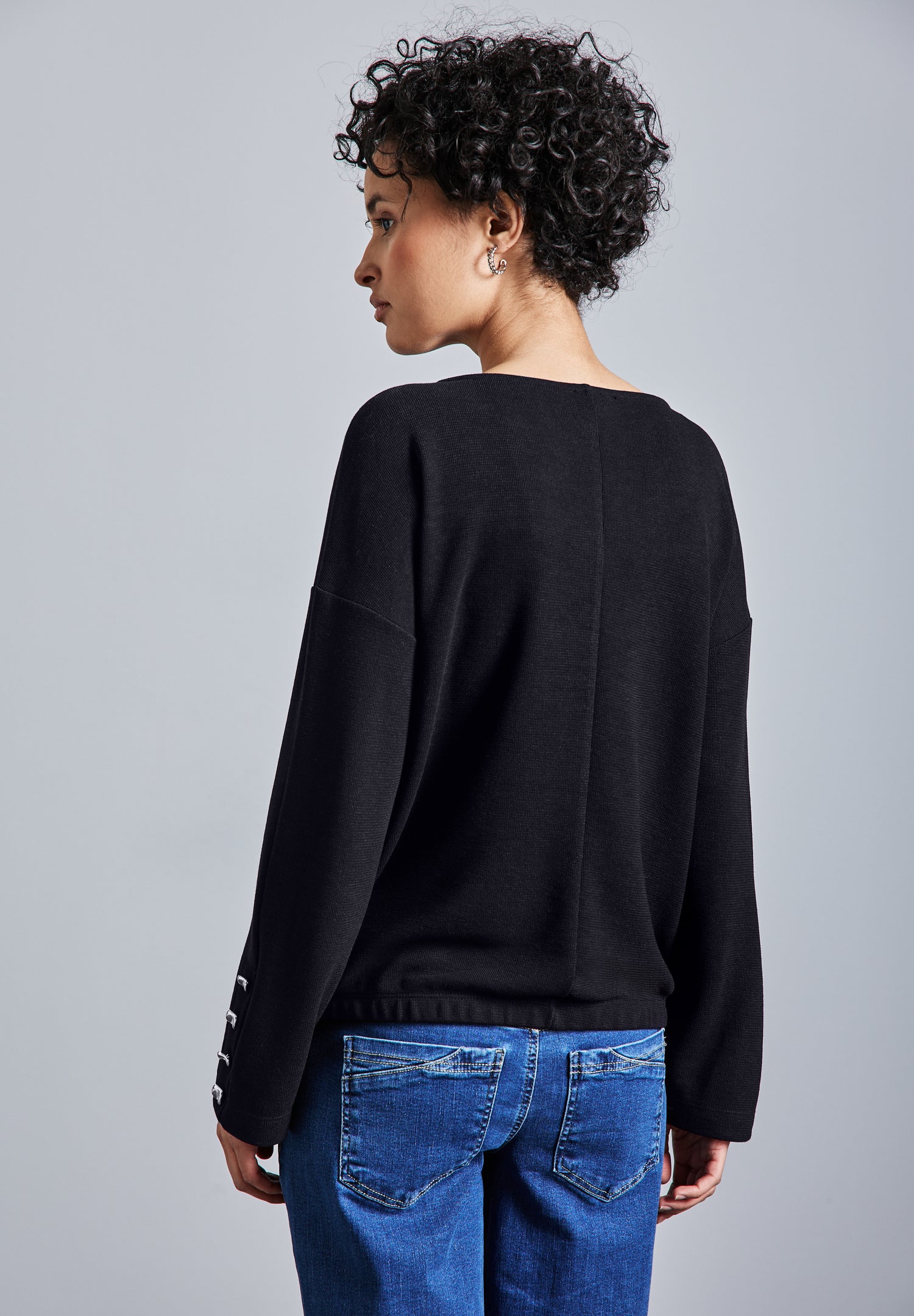 Street One Shirt mit Knopfdetail Damen Femininer Look