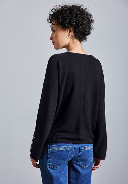 Street One Shirt mit Knopfdetail Damen Femininer Look