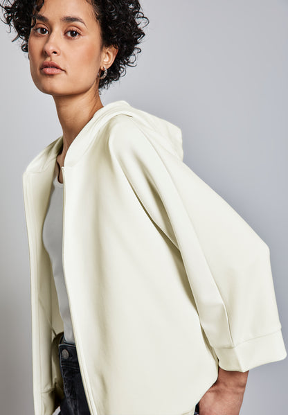 Street One Silk-Look Hoodie Jacke Damen Leicht Stretch