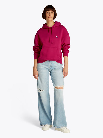 TJW BXY BADGE HOODIE EXT - Damen - Brilliant Berry