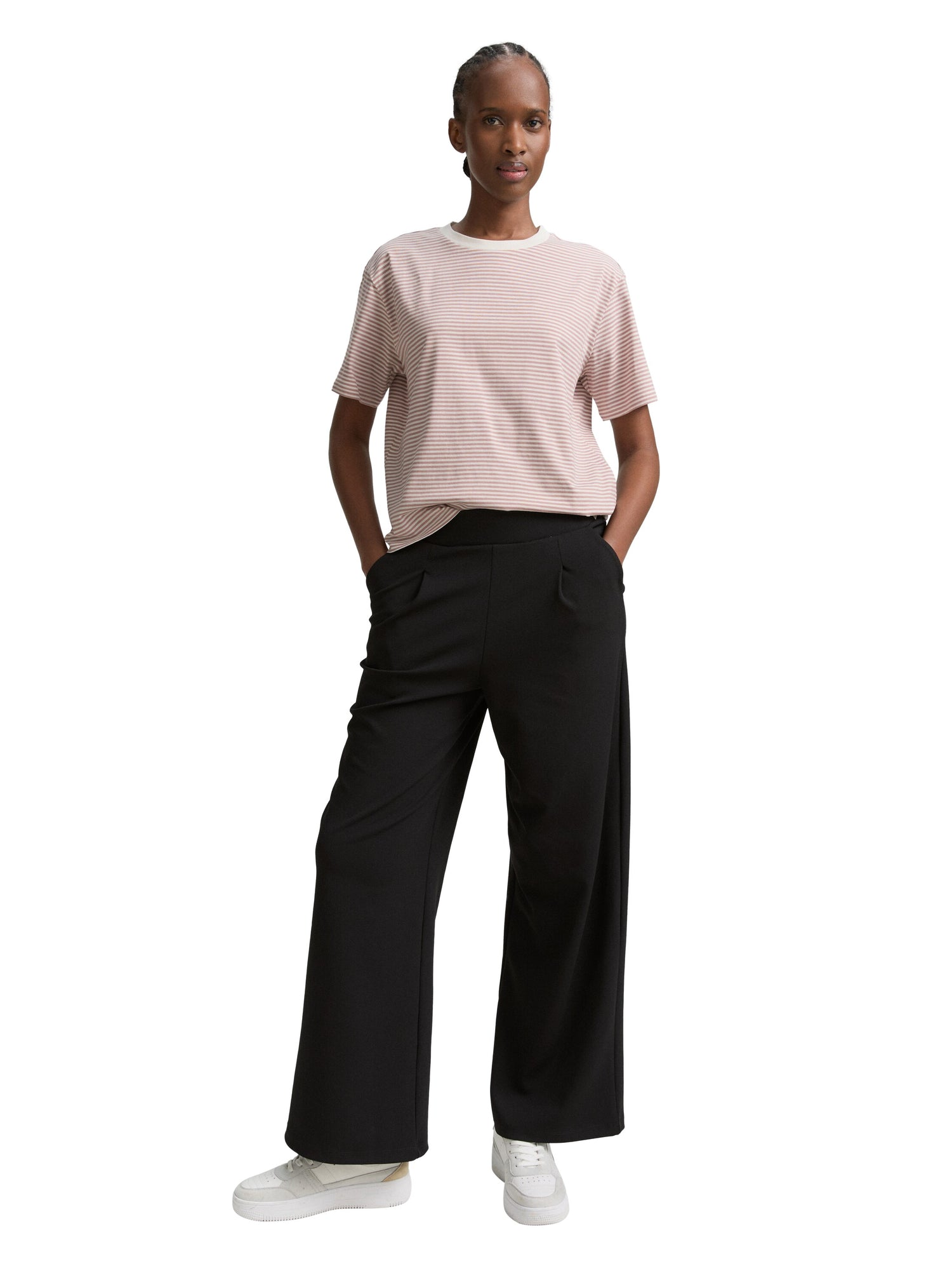 Tom Tailor Denim Boxy Fit T-Shirt Female Weiß