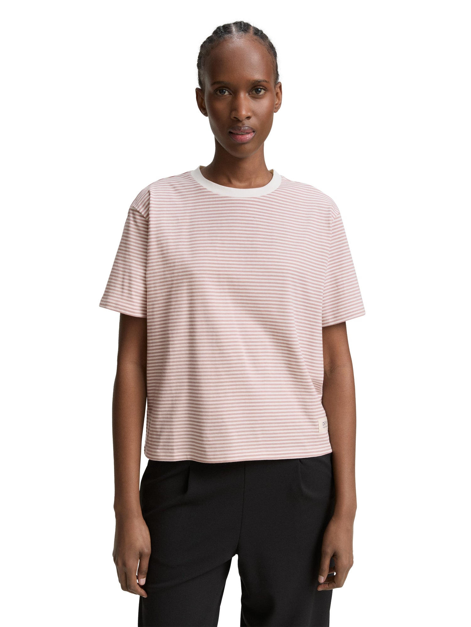 Tom Tailor Denim Boxy Fit T-Shirt Female Weiß