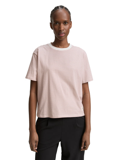 Tom Tailor Denim Boxy Fit T-Shirt Female Weiß