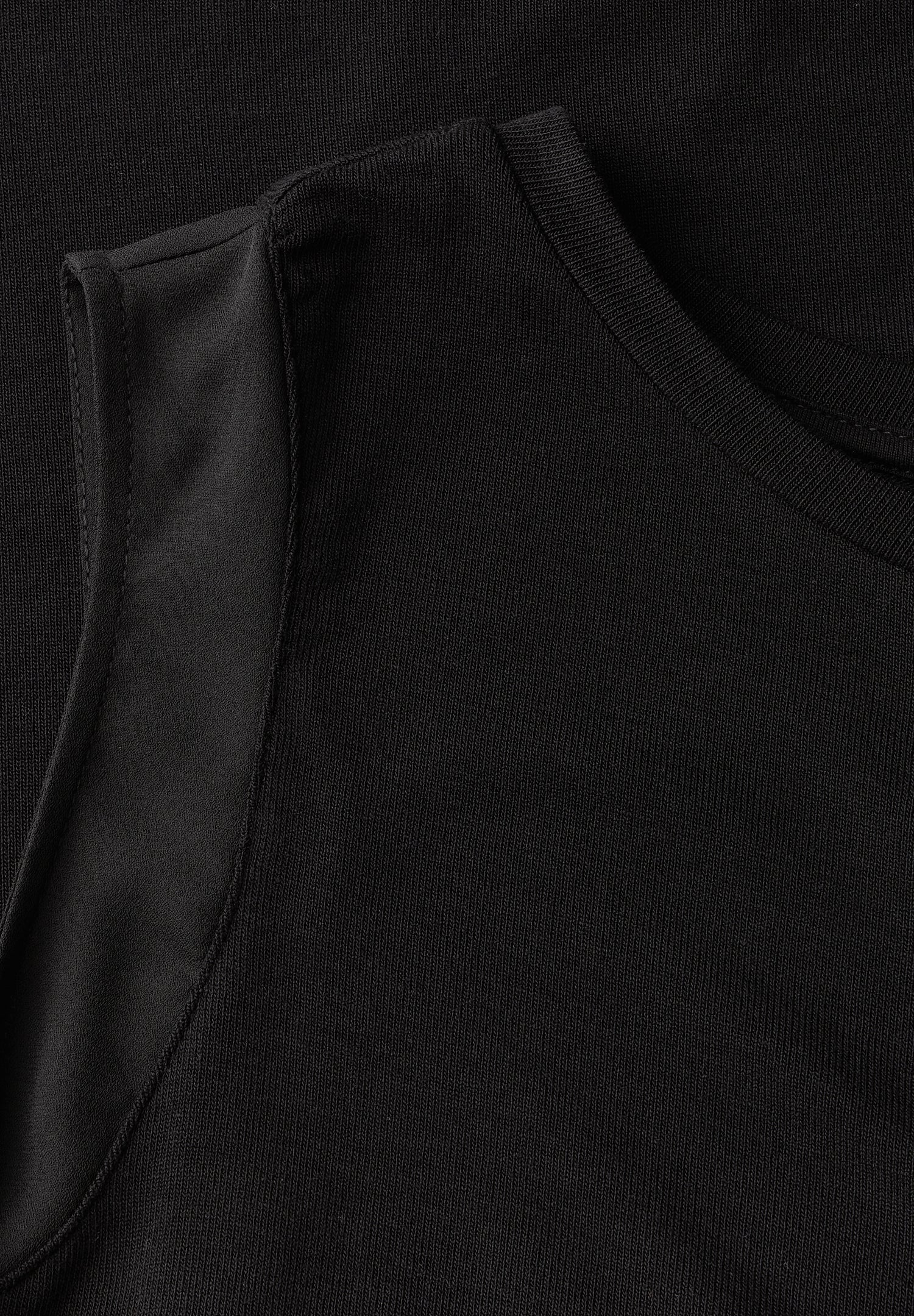 Street One Jerseytop Damen mit zarten Chiffon-Details