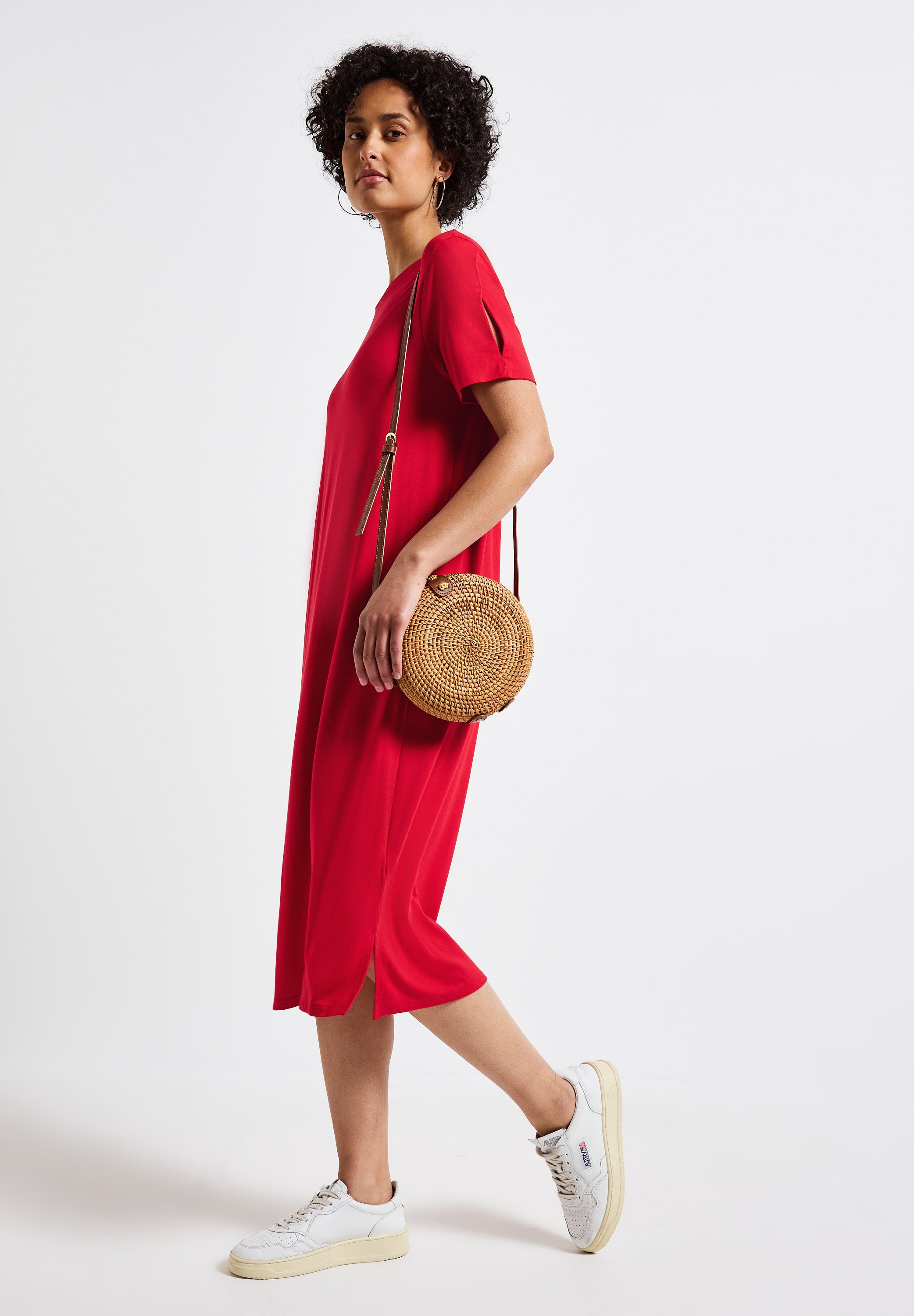 Street One Midi T-Shirt-Kleid Damen Sommerluftig