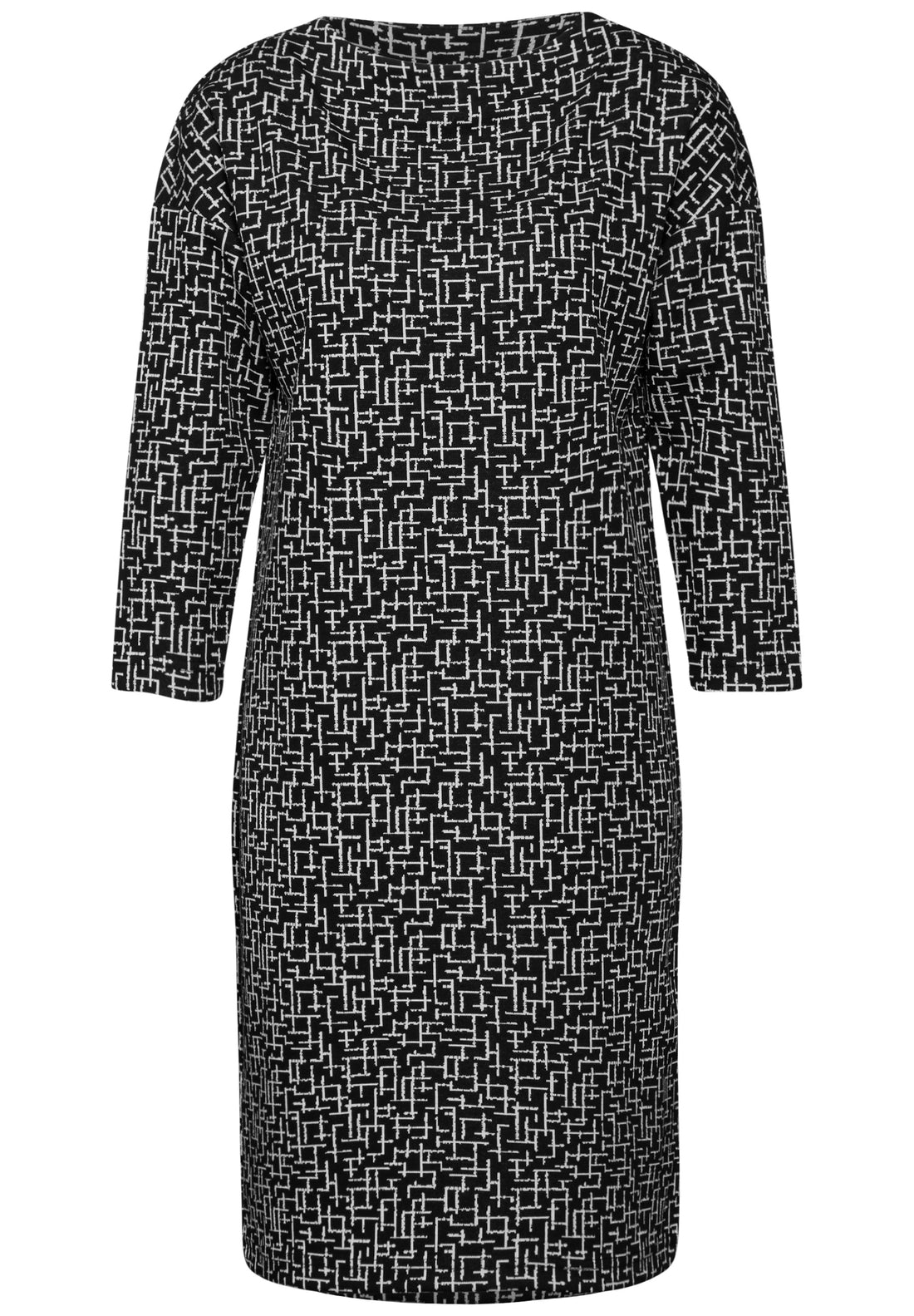 Street One T-Shirt-Kleid Damen Gemustert Langarm Stretch