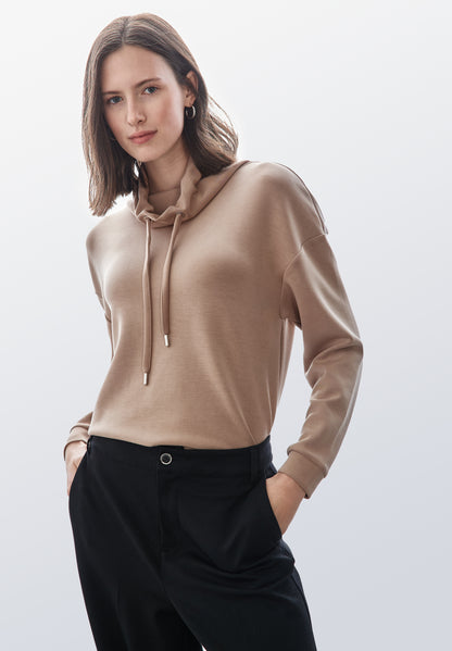 Street One Langarmshirt Silk Look Damen Eleganz