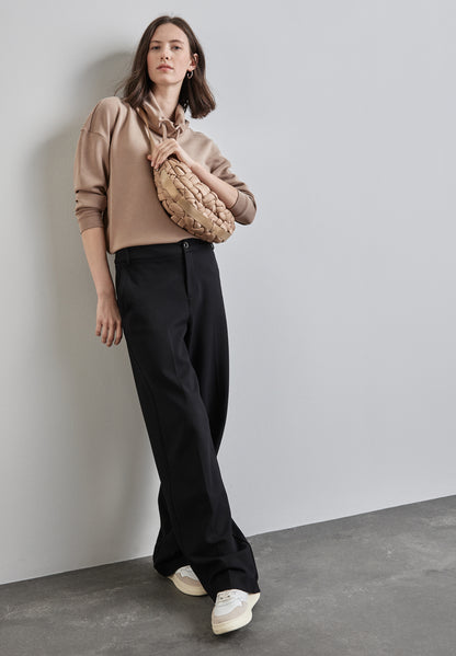 Street One Langarmshirt Silk Look Damen Eleganz