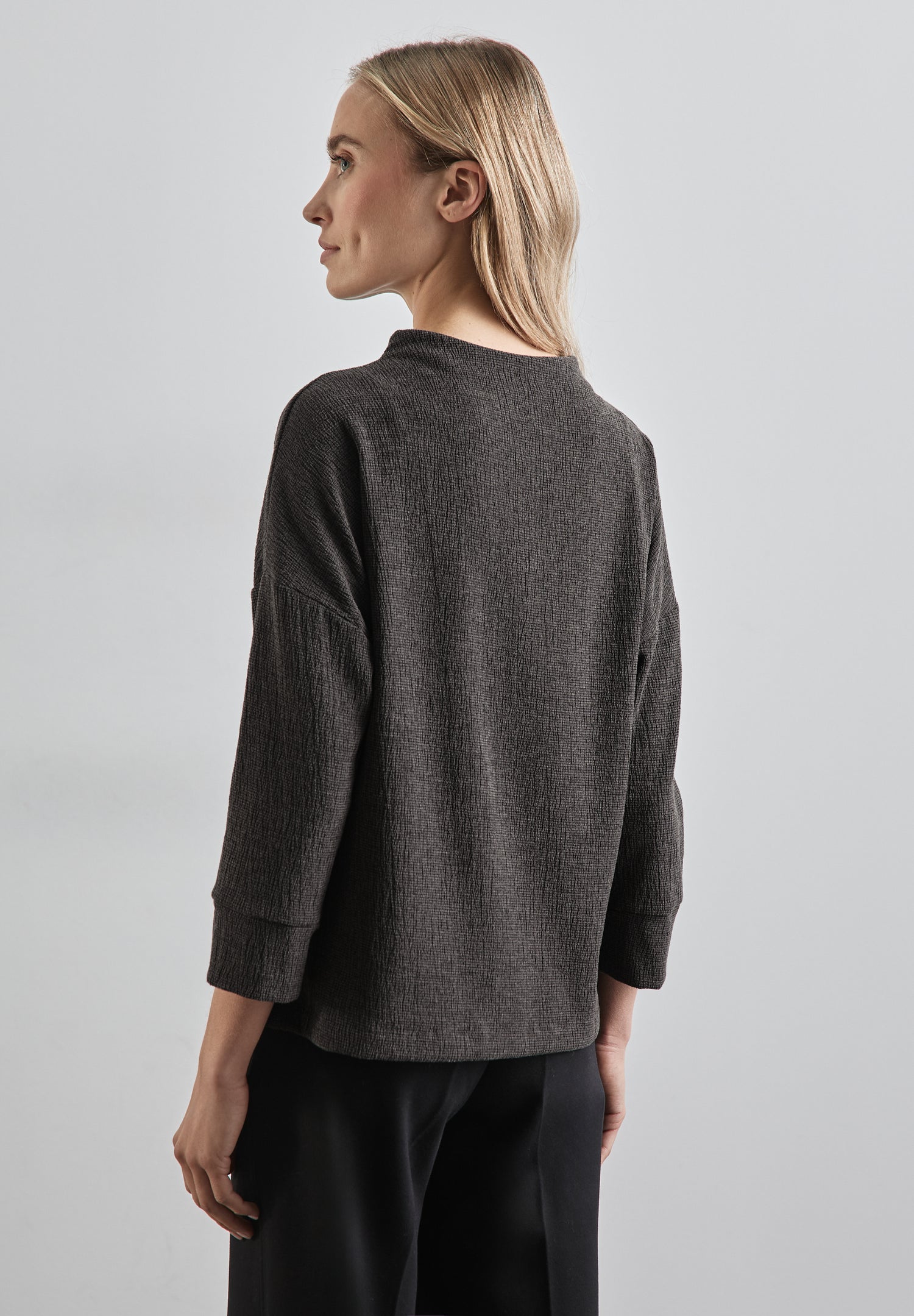 Street One Strukturshirt Damen Elegant mit Turtleneck