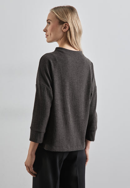 Street One Strukturshirt Damen Elegant mit Turtleneck