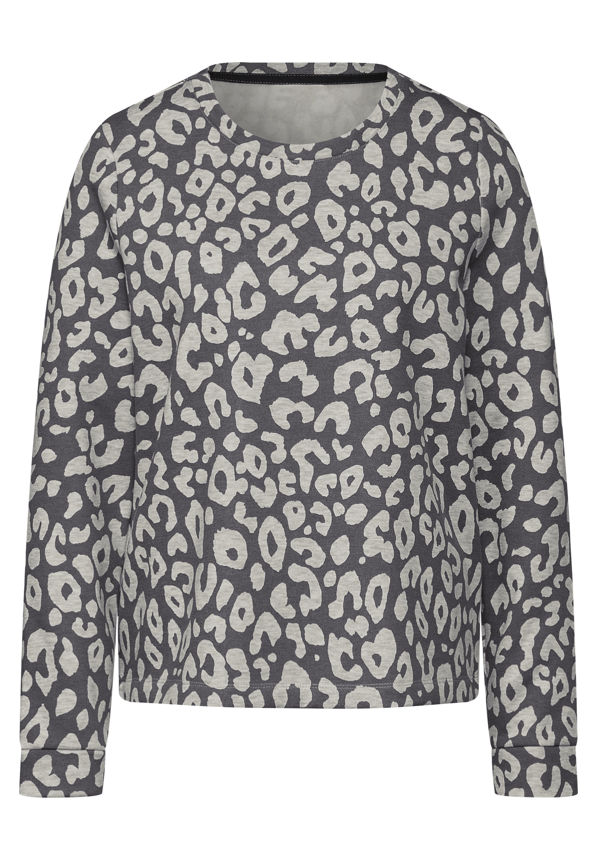 Street One Sweatshirt Damen Leo-Look Tragekomfort Baumwollmix