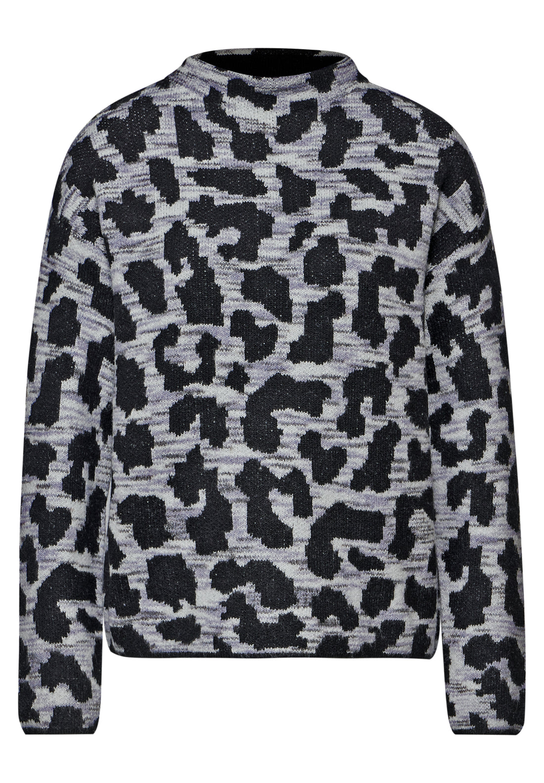 Street One Jacquard Pullover Damen Leo-Muster