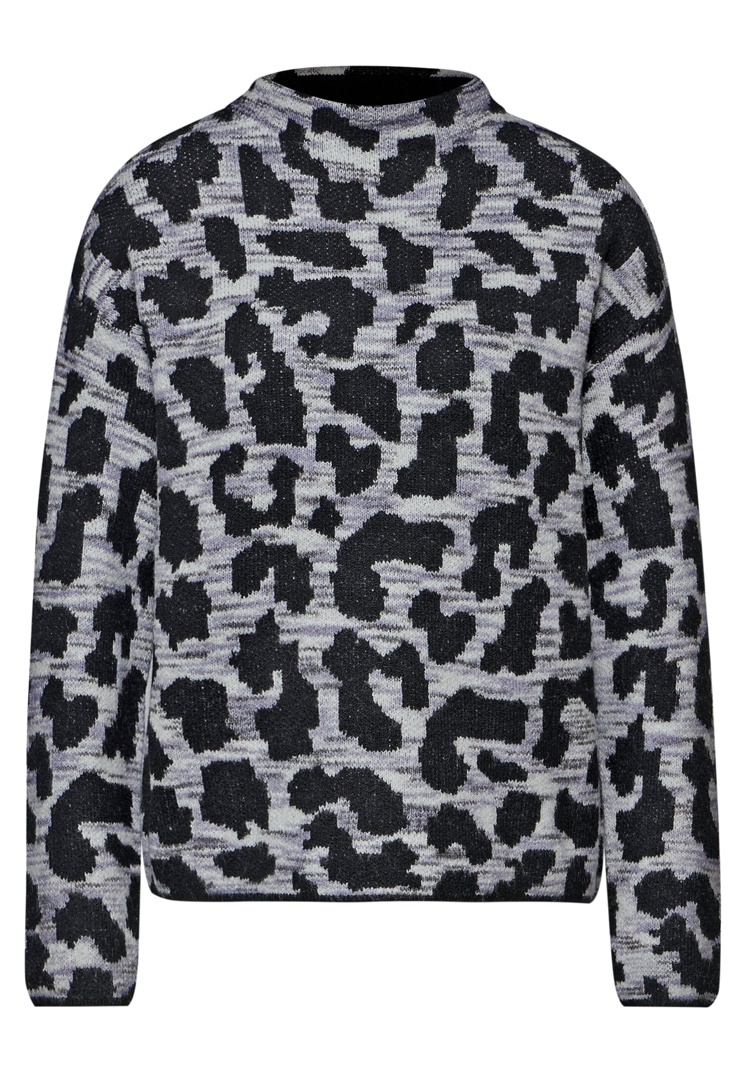 Street One Jacquard Pullover Damen Leo-Muster