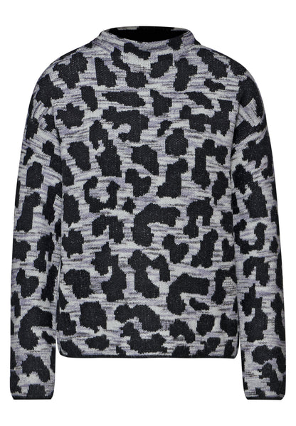 Street One Jacquard Pullover Damen Leo-Muster