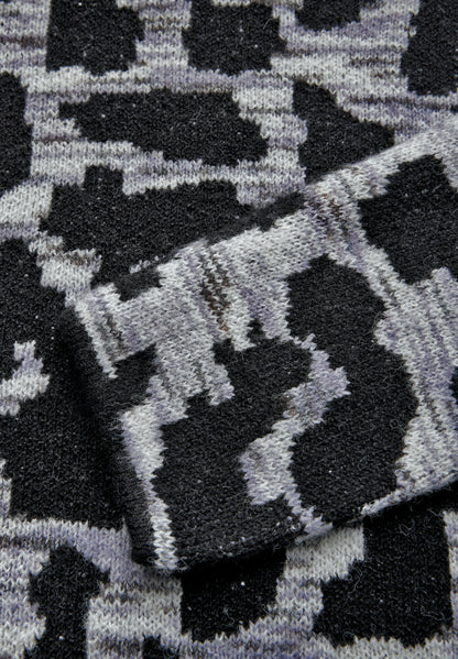 Street One Jacquard Pullover Damen Leo-Muster