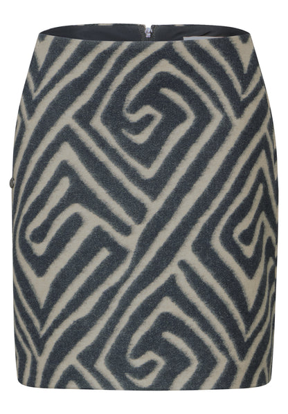 Street One Knielanger Rock Damen mit geometrischem Muster