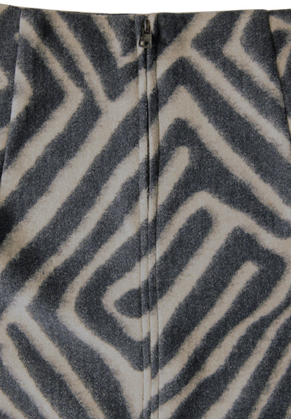 Street One Knielanger Rock Damen mit geometrischem Muster