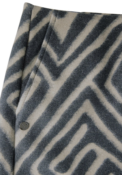 Street One Knielanger Rock Damen mit geometrischem Muster