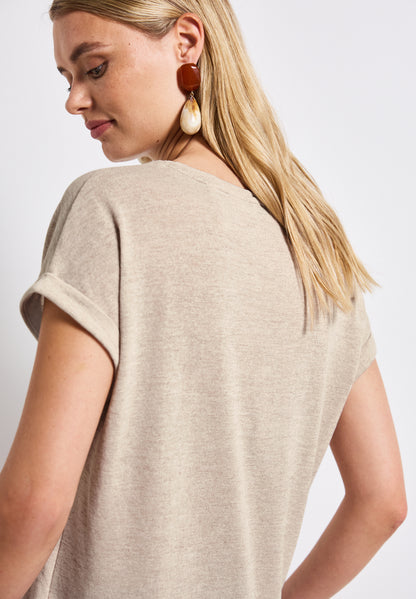 Street One T-Shirt Damen lässiges Wording Rundhalsausschnitt