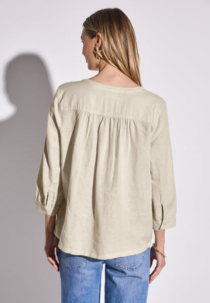 Street One Leinenmix-Bluse Damen lässig elegant