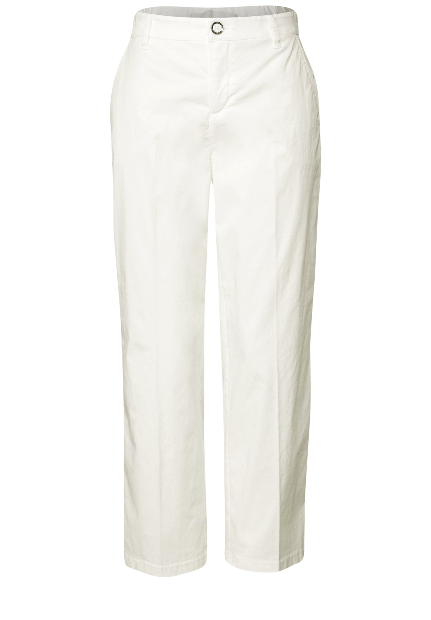 Street One Straight Leg Chino Damen Bequeme Mid Waist Hose
