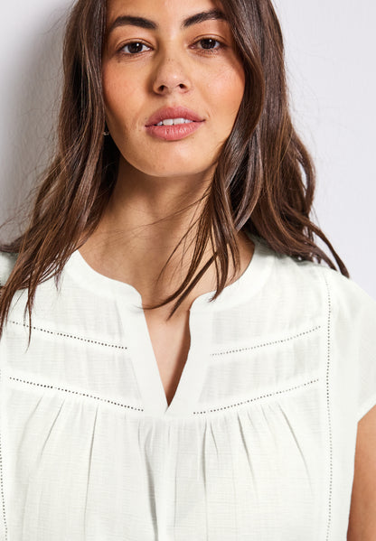 Street One Bluse Damen luftig mit dekorativen Tape-Details