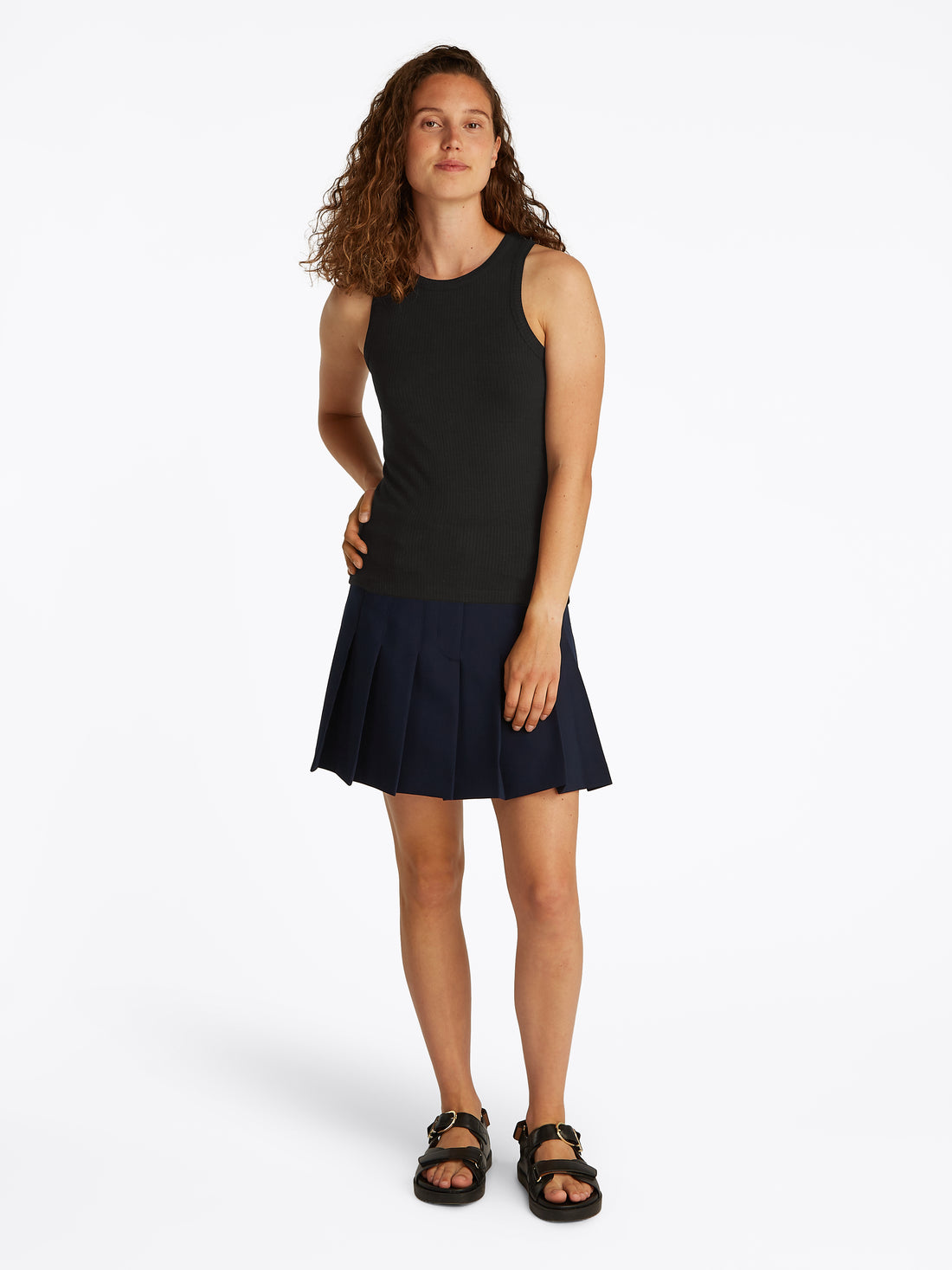 Theur SLIM 5X2 RIB TANK TOP NS für Damen in Grau
