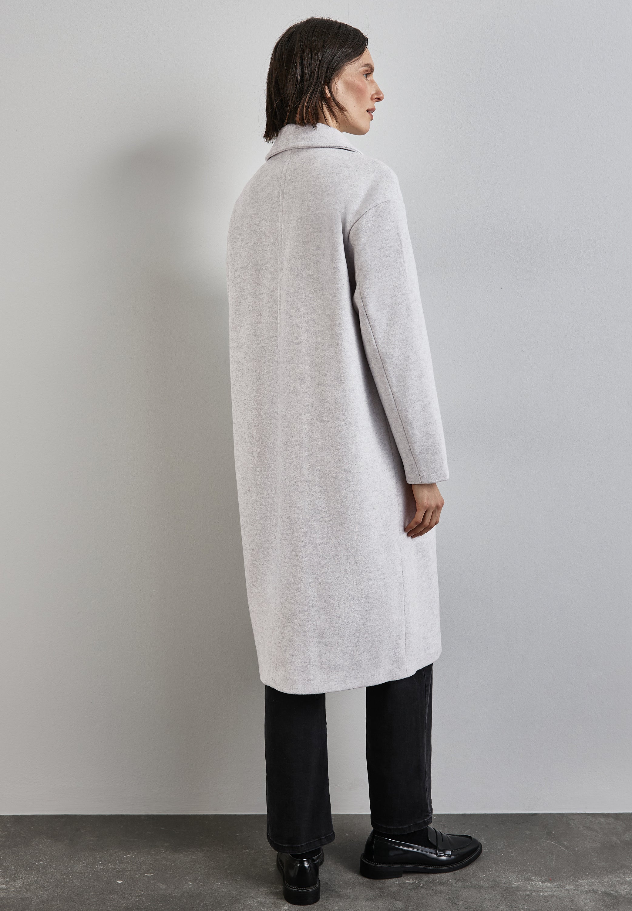 Street One Oversize Mantel Damen eleganter Woll-Optik
