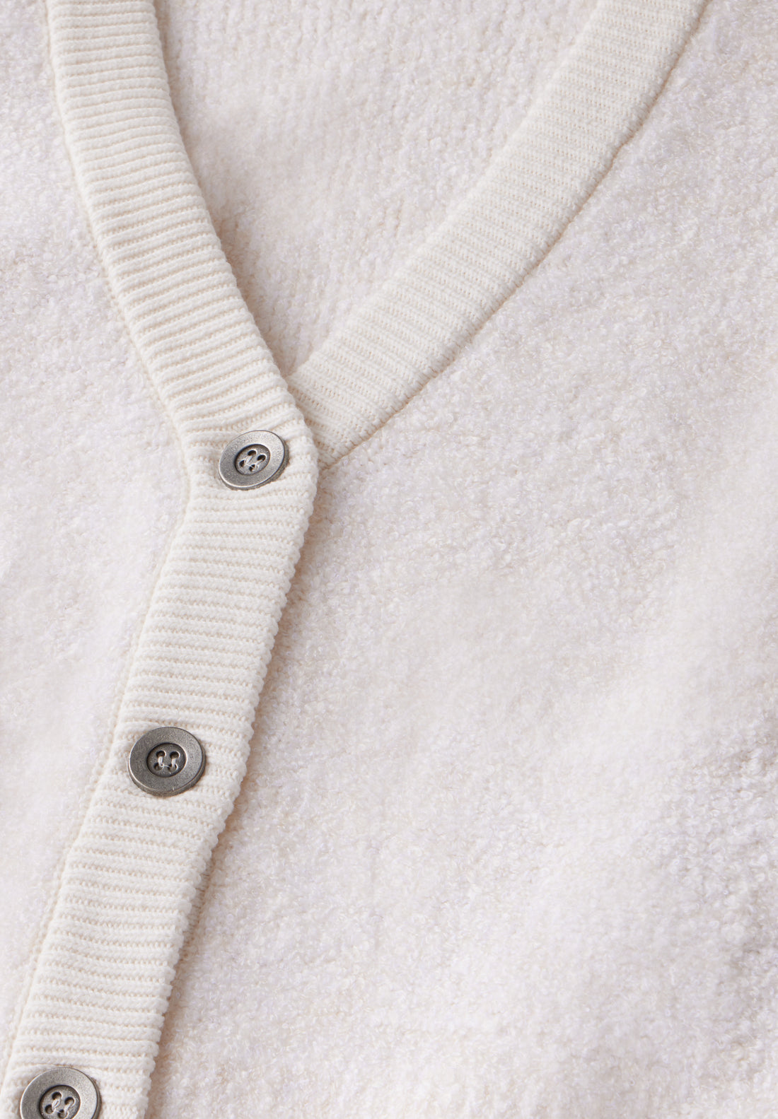 Street One Bouclé-Cardigan Damen kuschelig grau