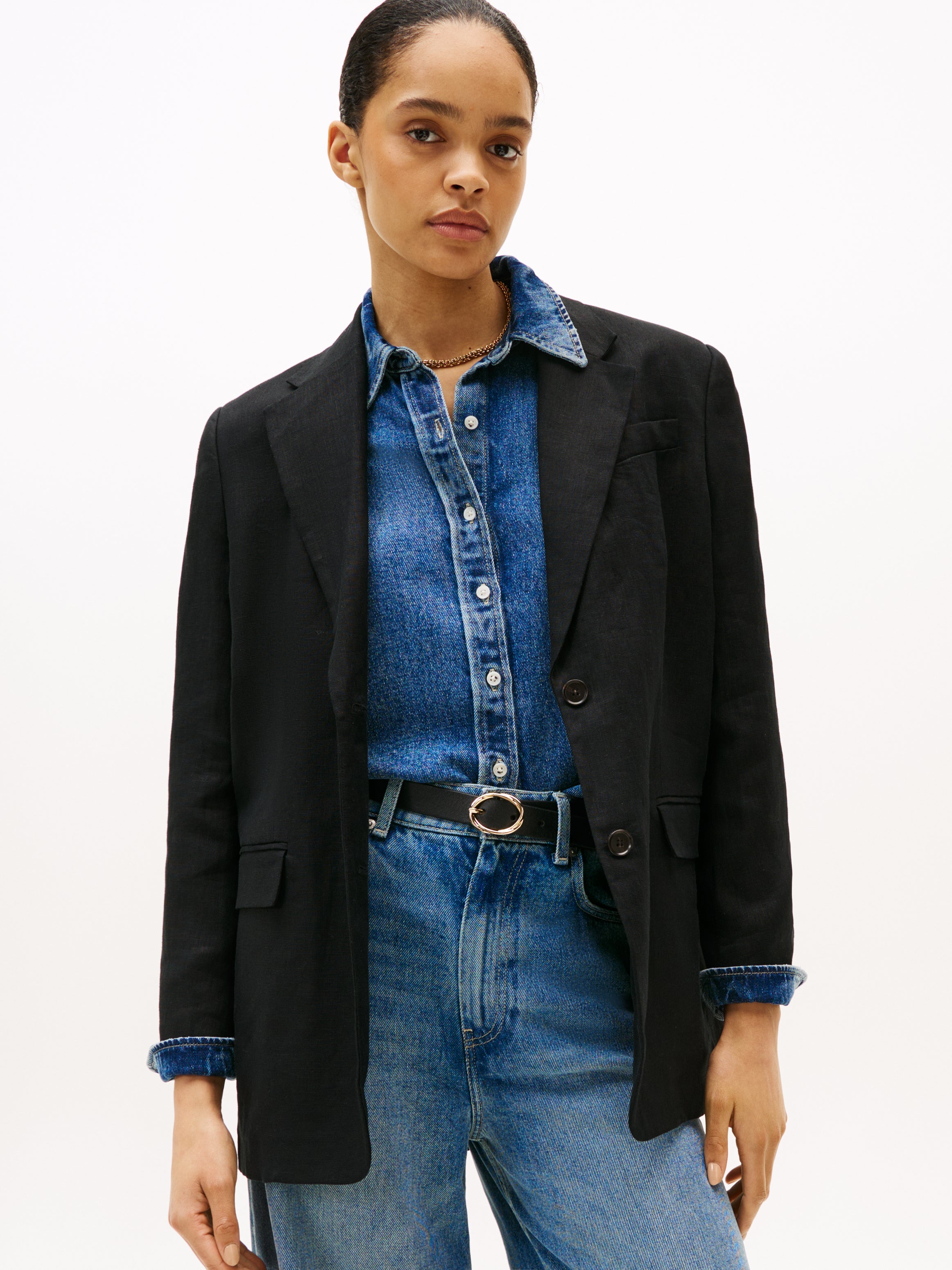 Sportswear Division ESS LINEN RELAXED BLAZER Damen Leinenmischung