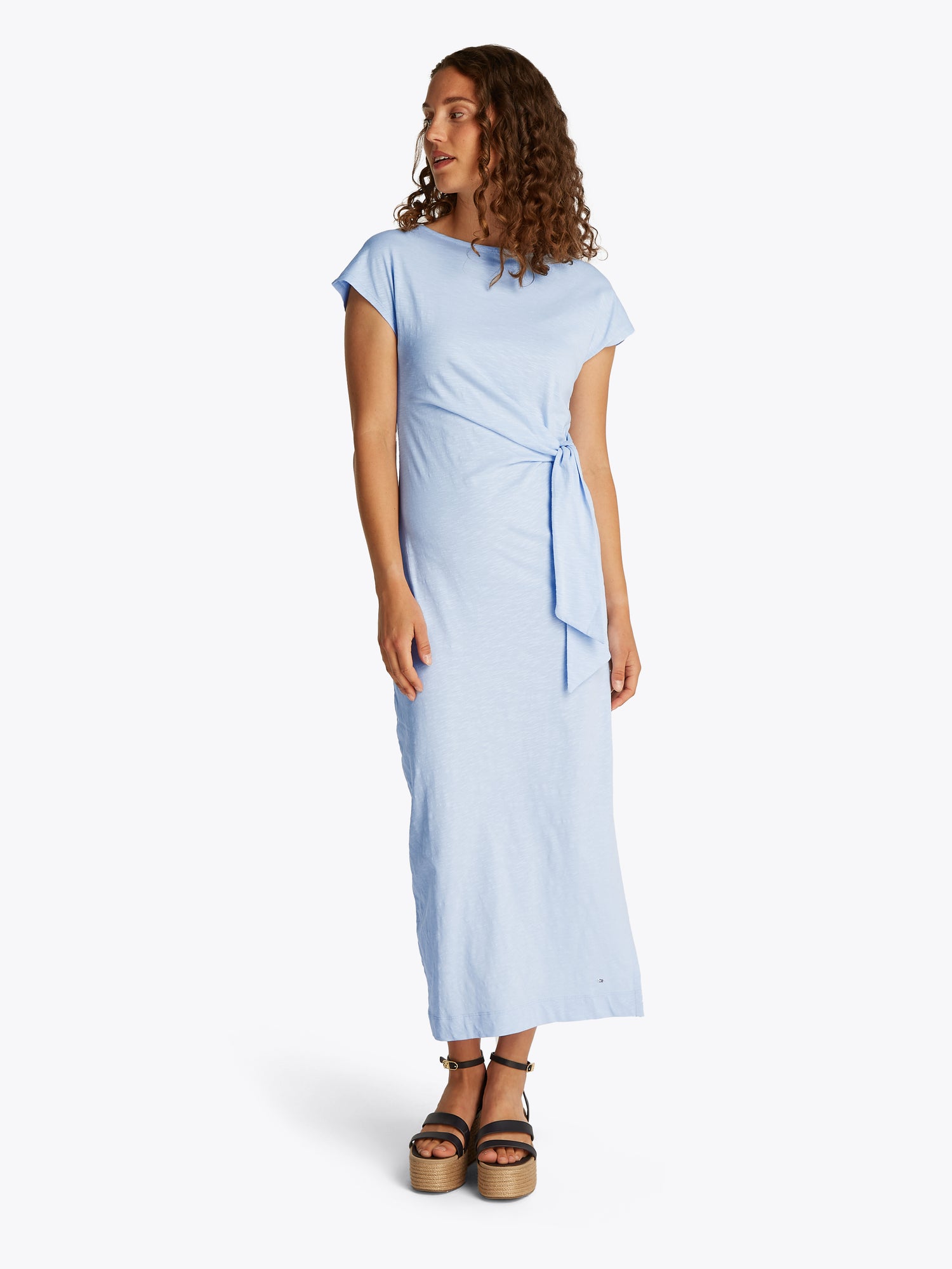 THEUR KNOT BOAT-NK MIDI DRESS SS Damen breezy blue