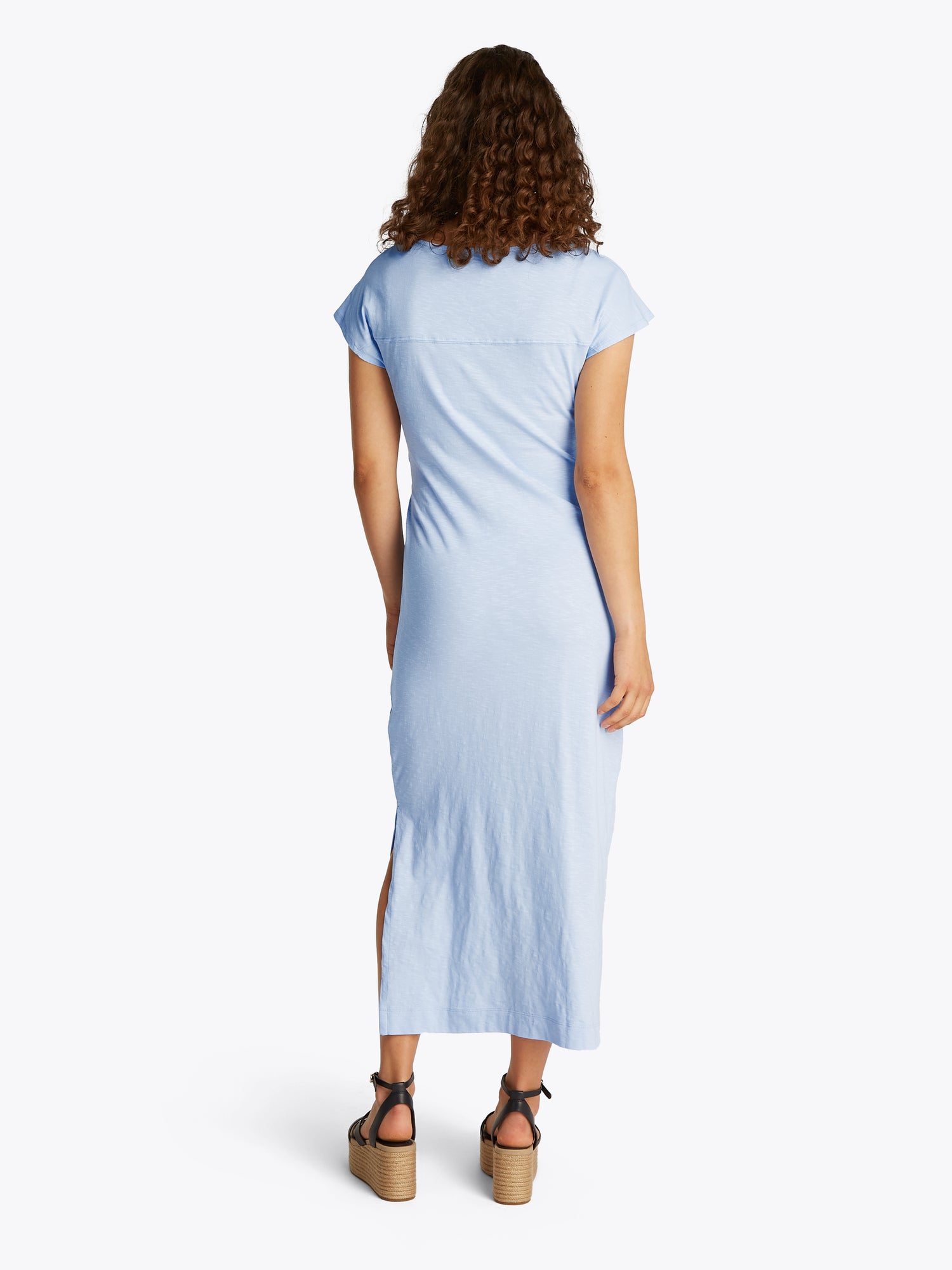THEUR KNOT BOAT-NK MIDI DRESS SS Damen breezy blue