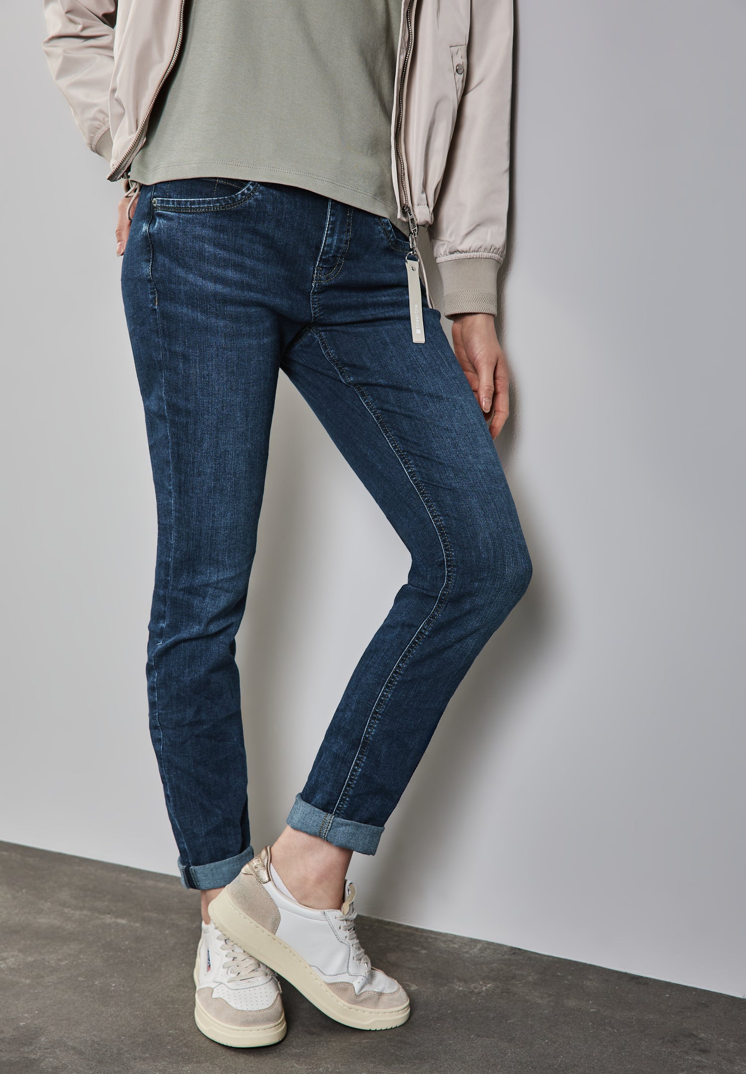 Street One Casual Fit Jeans Damen Slim Legs Mid Waist Baumwollmix