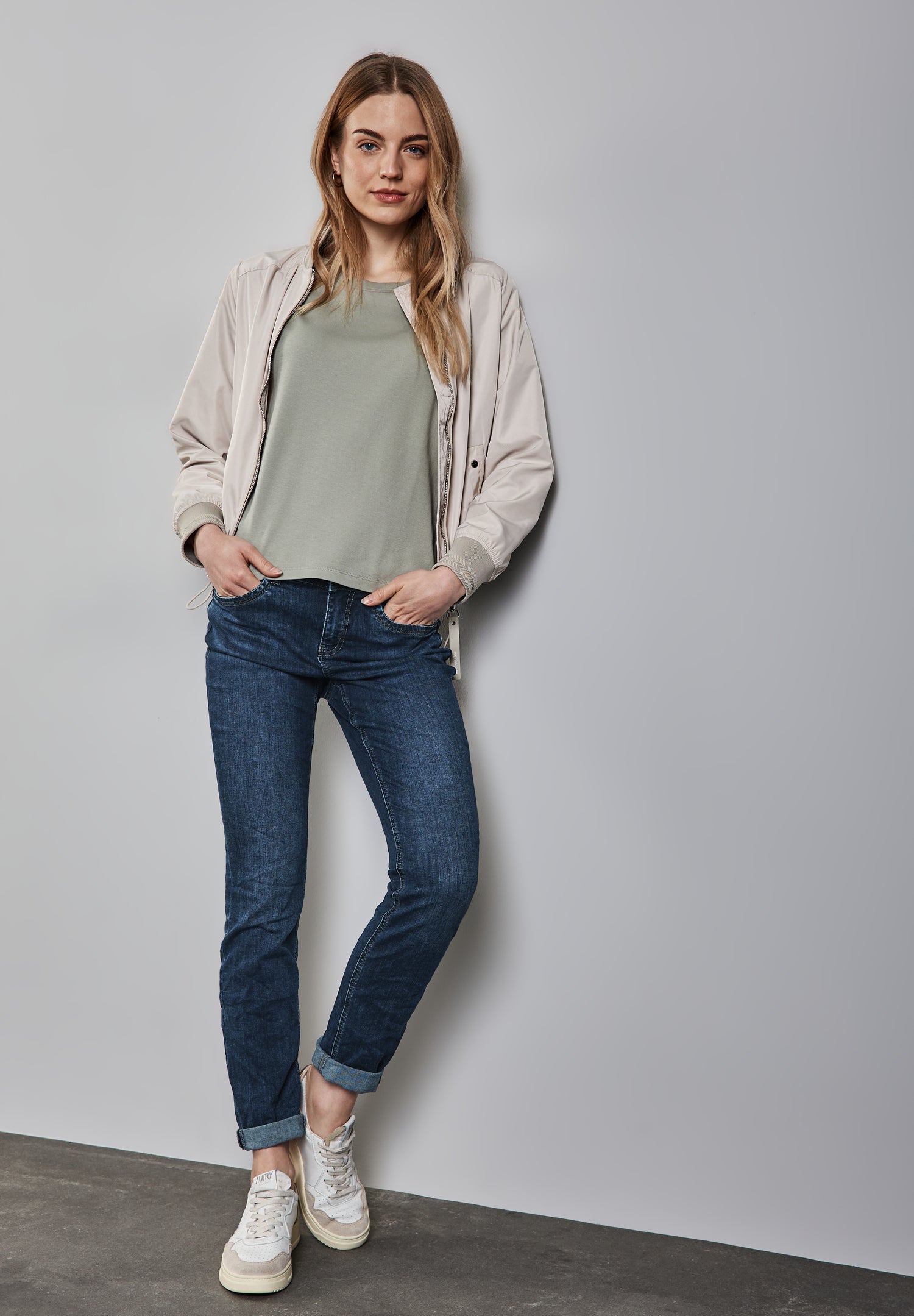 Street One Casual Fit Jeans Damen Slim Legs Mid Waist Baumwollmix