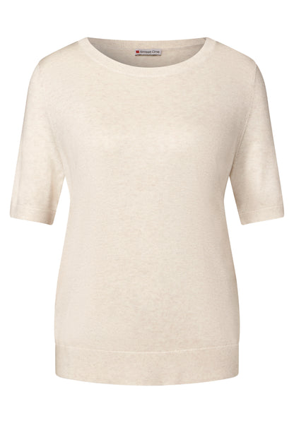 Street One Strickpullover Damen Kurzarm Klassisch Bequem
