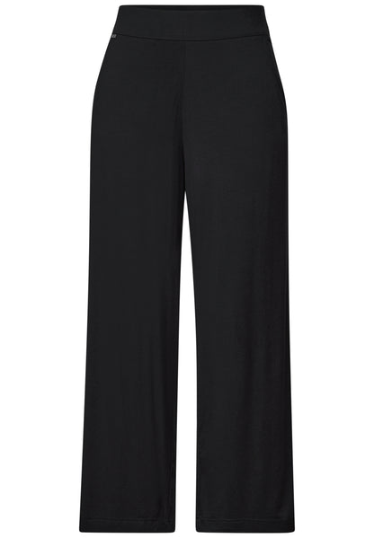 Street One Emee Wide Leg Jersey-Hose Damen Sommerhose High Waist Loose Fit