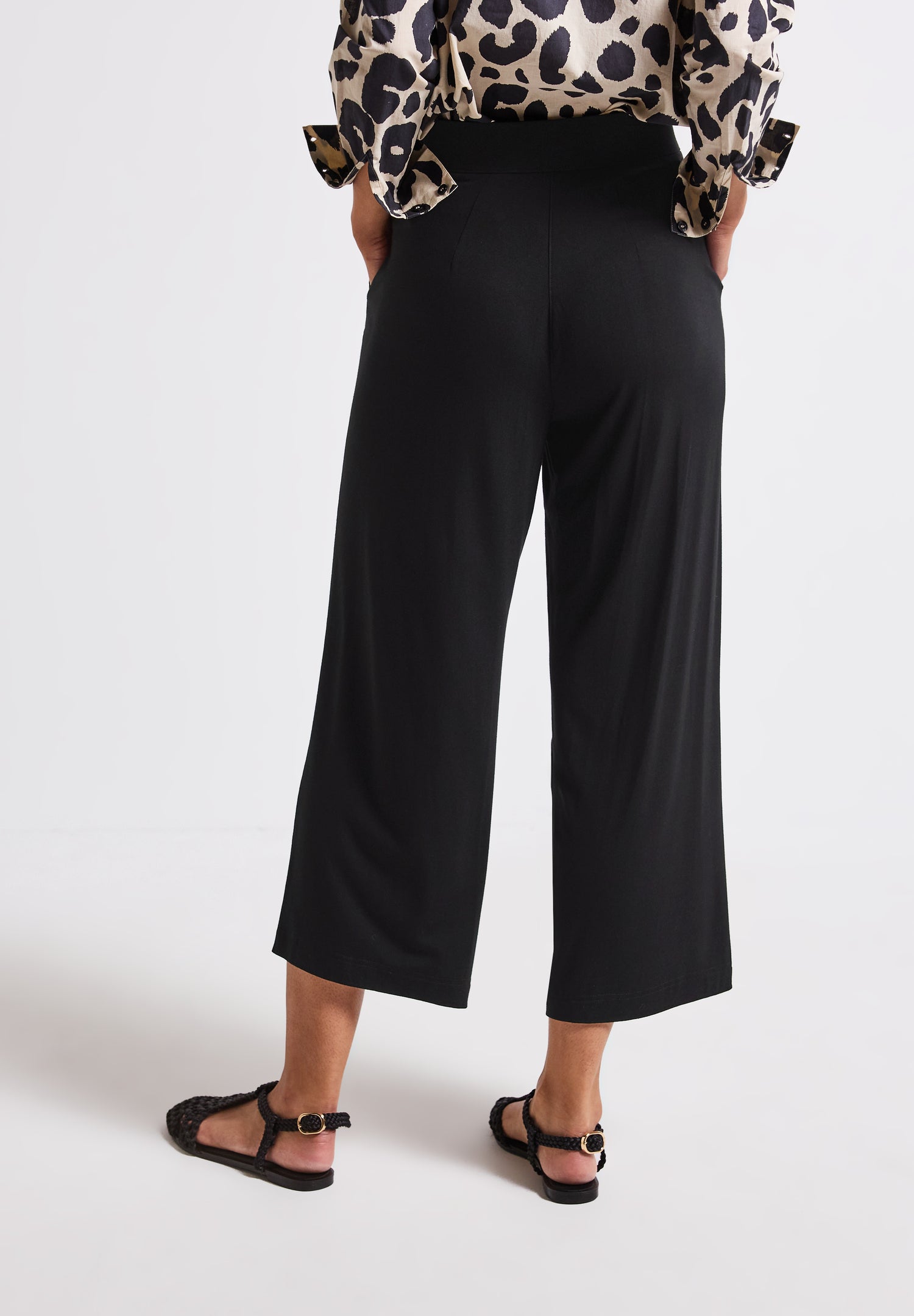 Street One Emee Wide Leg Jersey-Hose Damen Sommerhose High Waist Loose Fit