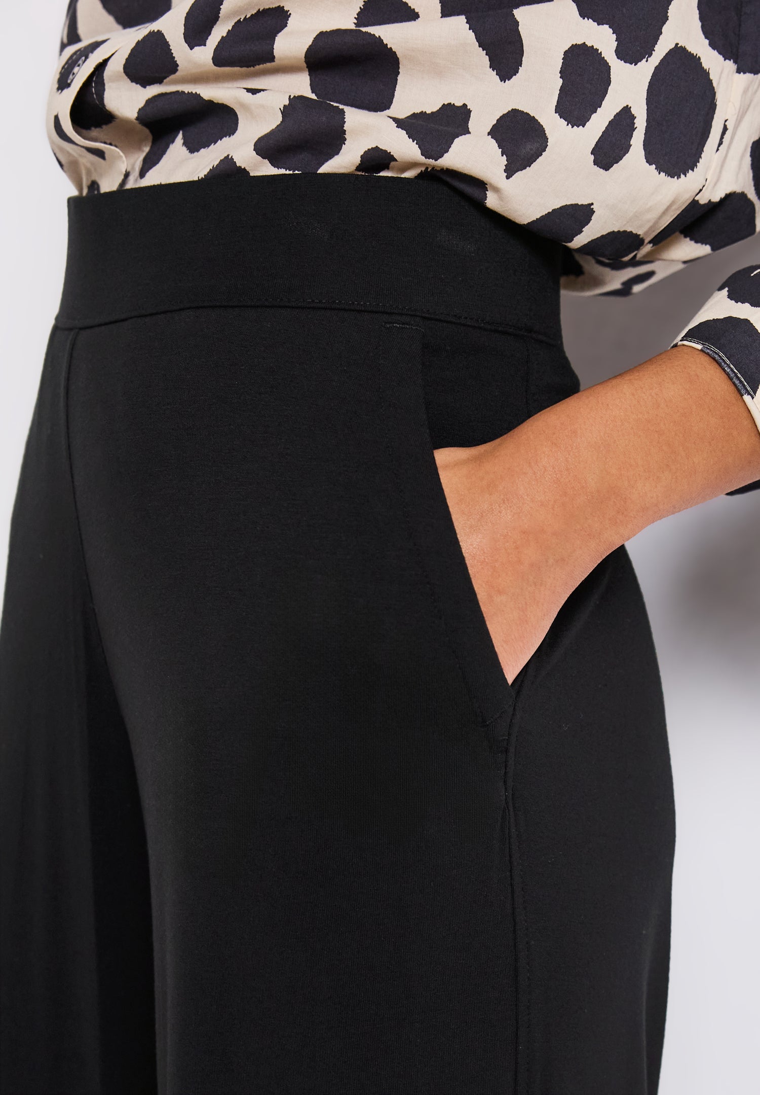 Street One Emee Wide Leg Jersey-Hose Damen Sommerhose High Waist Loose Fit