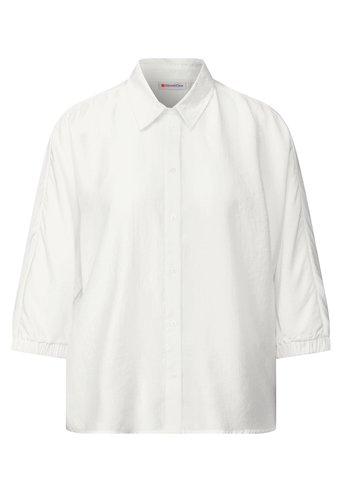 Street One Dolman Hemdbluse Damen Elegante Kurzarmbluse