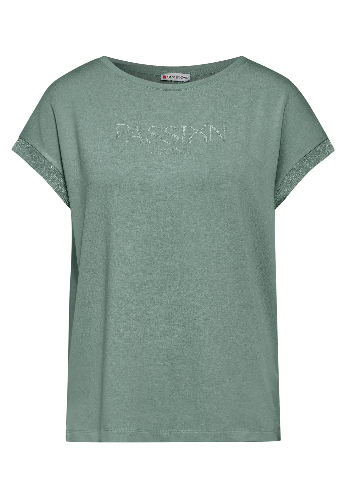 Street One Kurzarmshirt Damen mit Schriftzug Weich und bequem