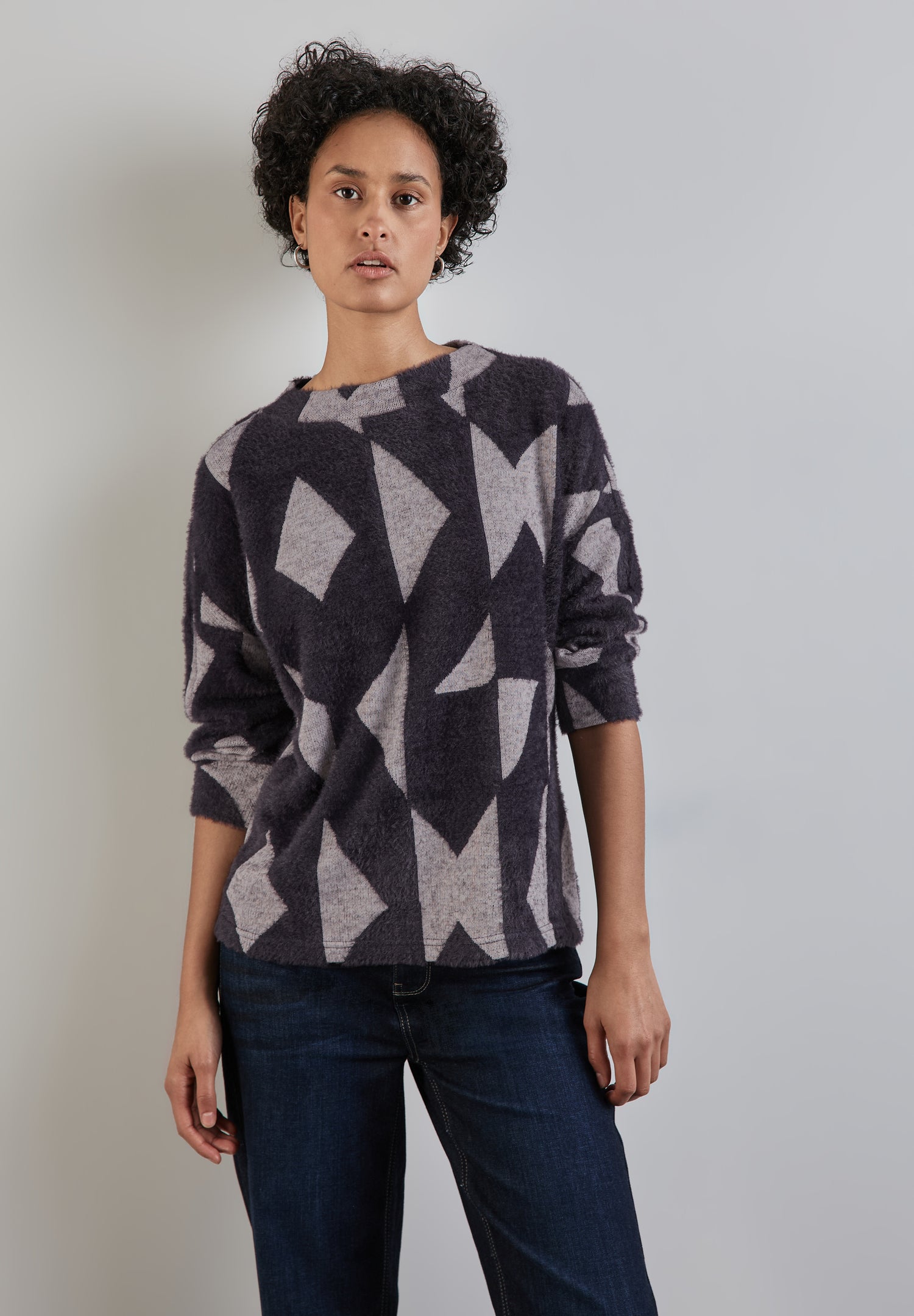 Street One Damenshirt Turtleneck 3/4-Arm Besonders Weich