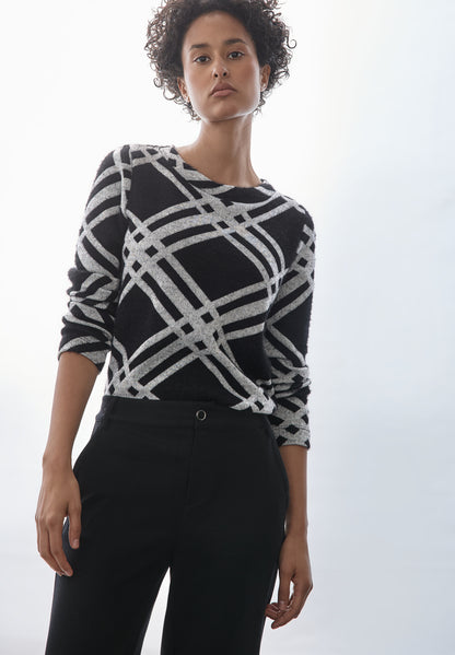 Street One Langarmshirt Damen Flauschige Federgarn-Qualität