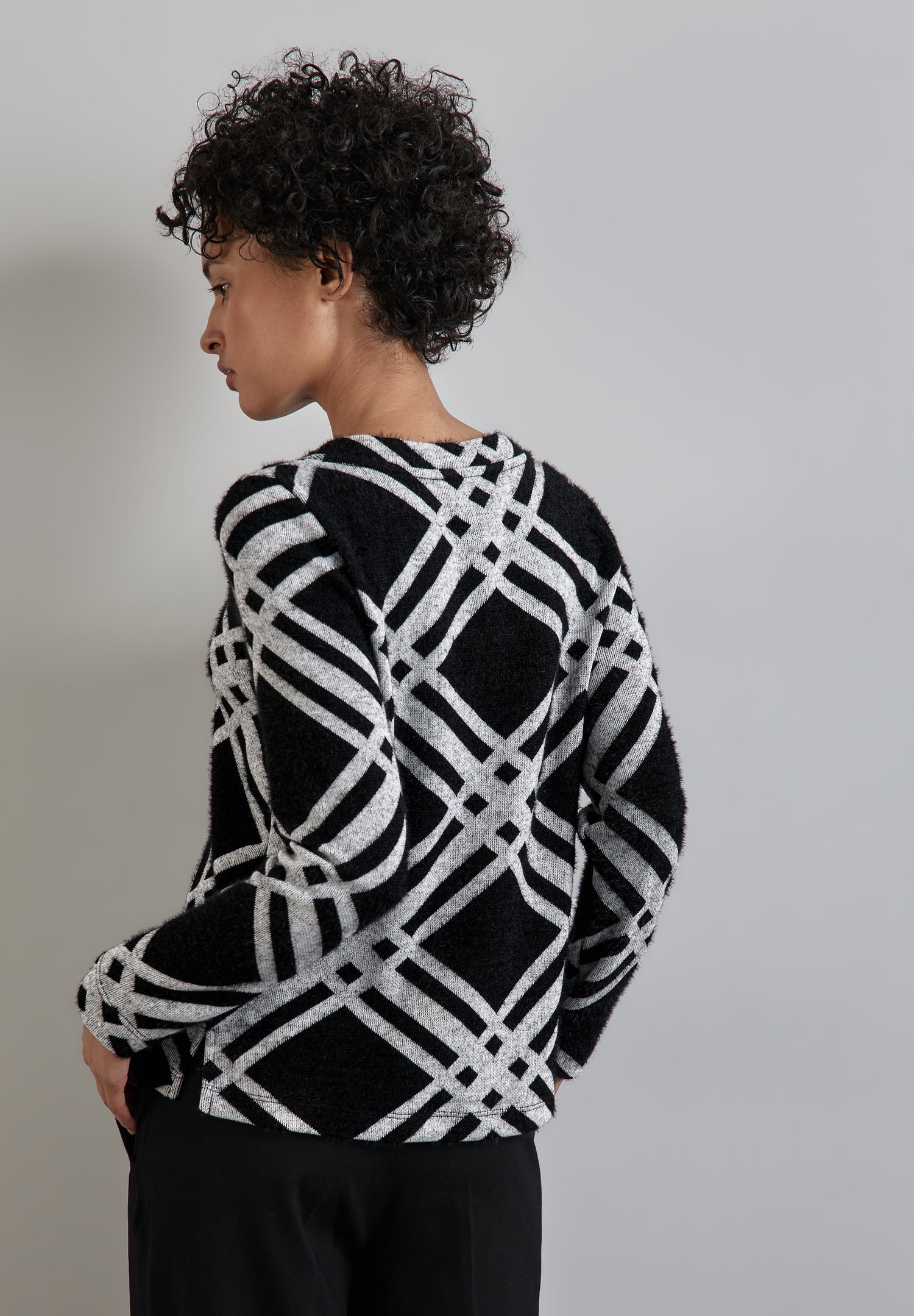 Street One Langarmshirt Damen Flauschige Federgarn-Qualität