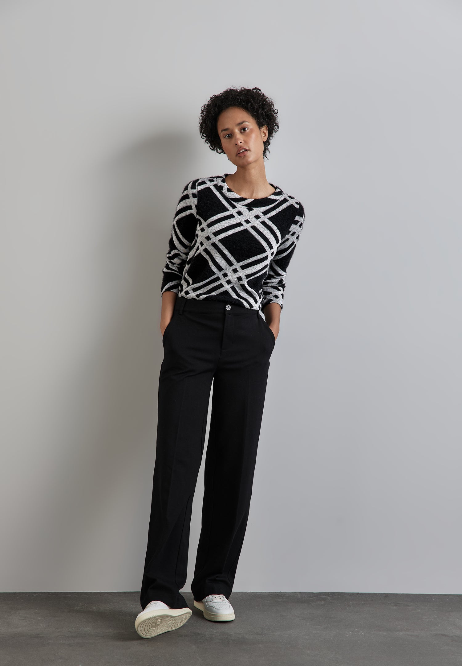 Street One Langarmshirt Damen Flauschige Federgarn-Qualität